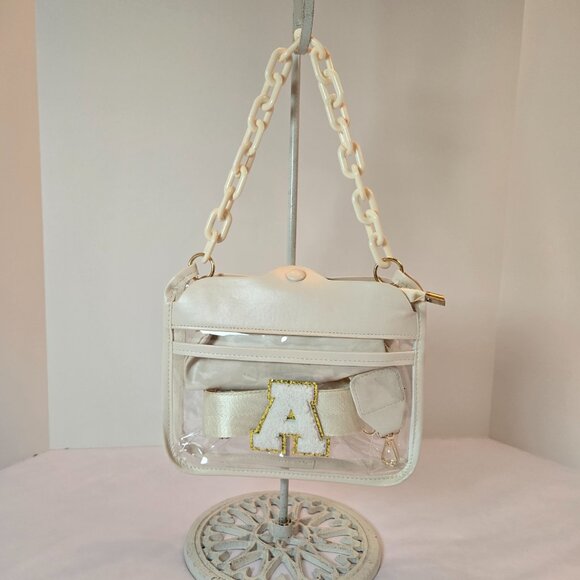 YOOLIFE Initial "A" Clear Bag - Crossbody Bag Stadium Approved - Picture 6 of 9
